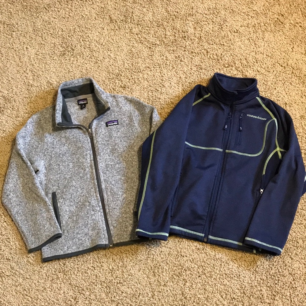 Boys Patagonia & Vineyard Vines ZIP fleeces